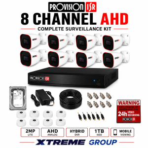 Provision ISR 8 Channel Complete AHD Surveillance Kit
