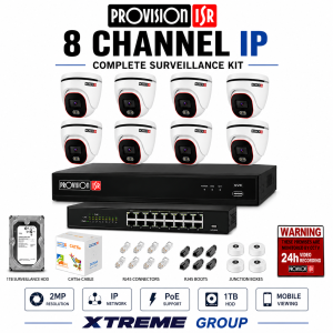 Provision ISR 8 Channel Complete IP Surveillance Kit