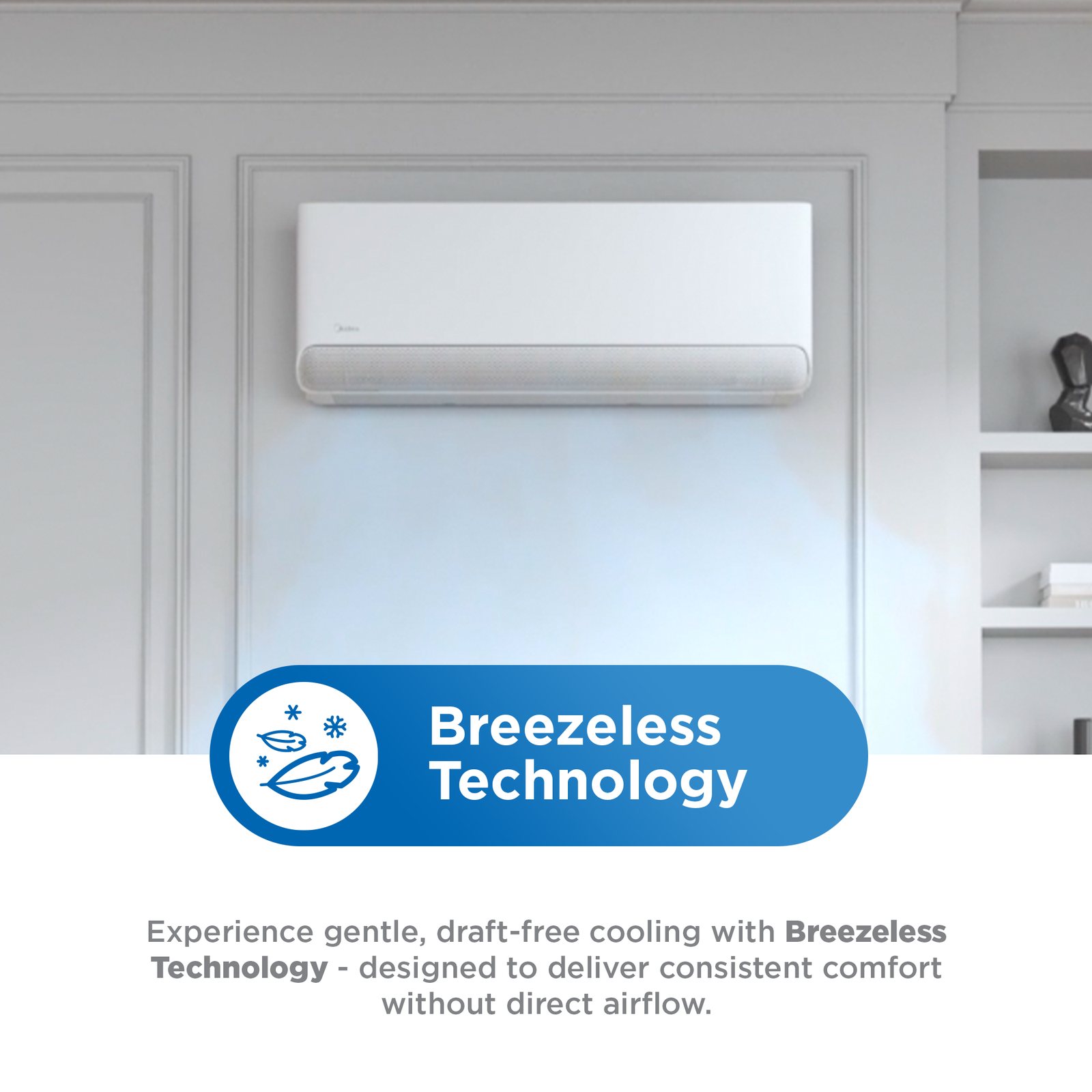 Midea Breezeless E R32 inverter mid-wall split air conditioner - feature 7