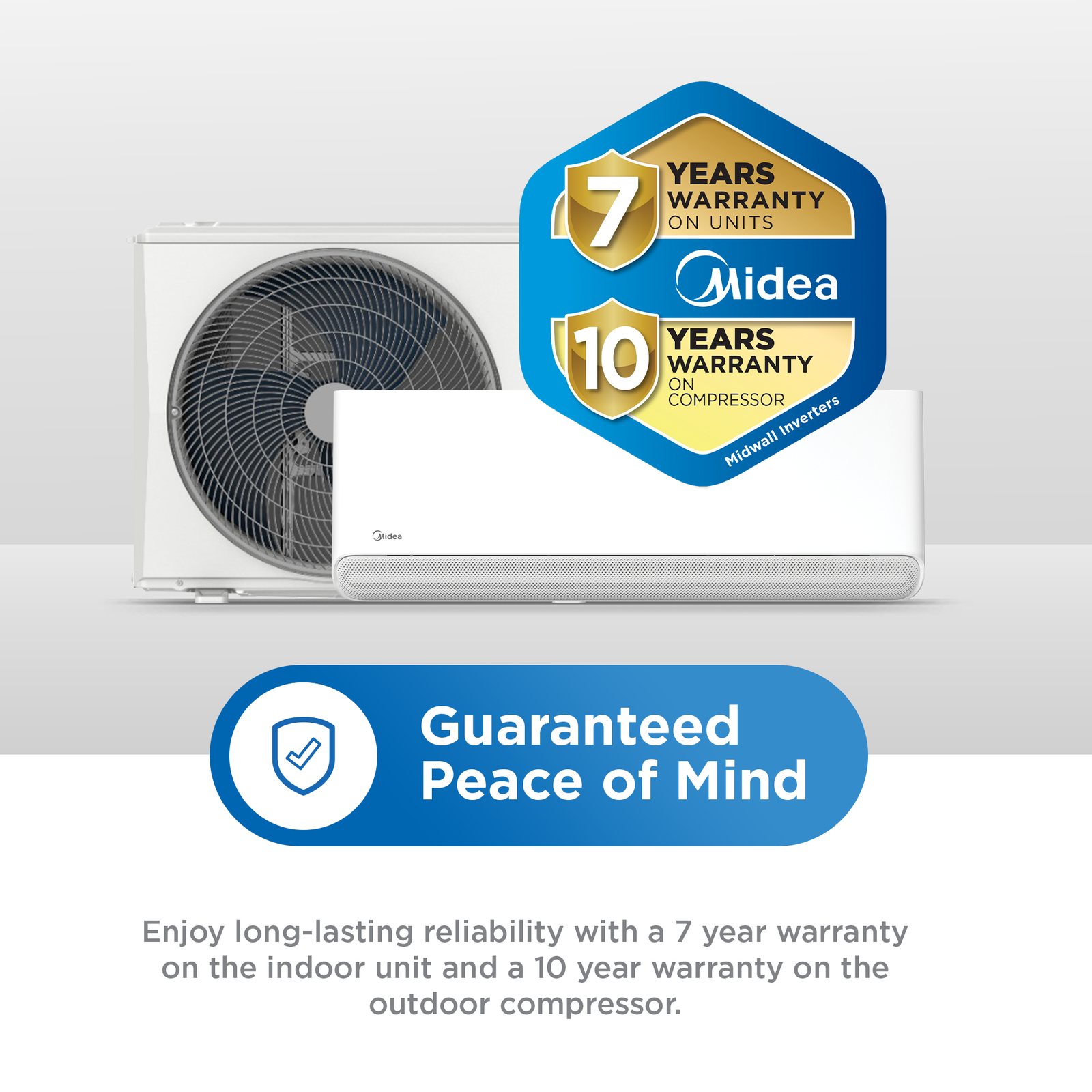 Midea Breezeless E R32 inverter mid-wall split air conditioner - feature 13