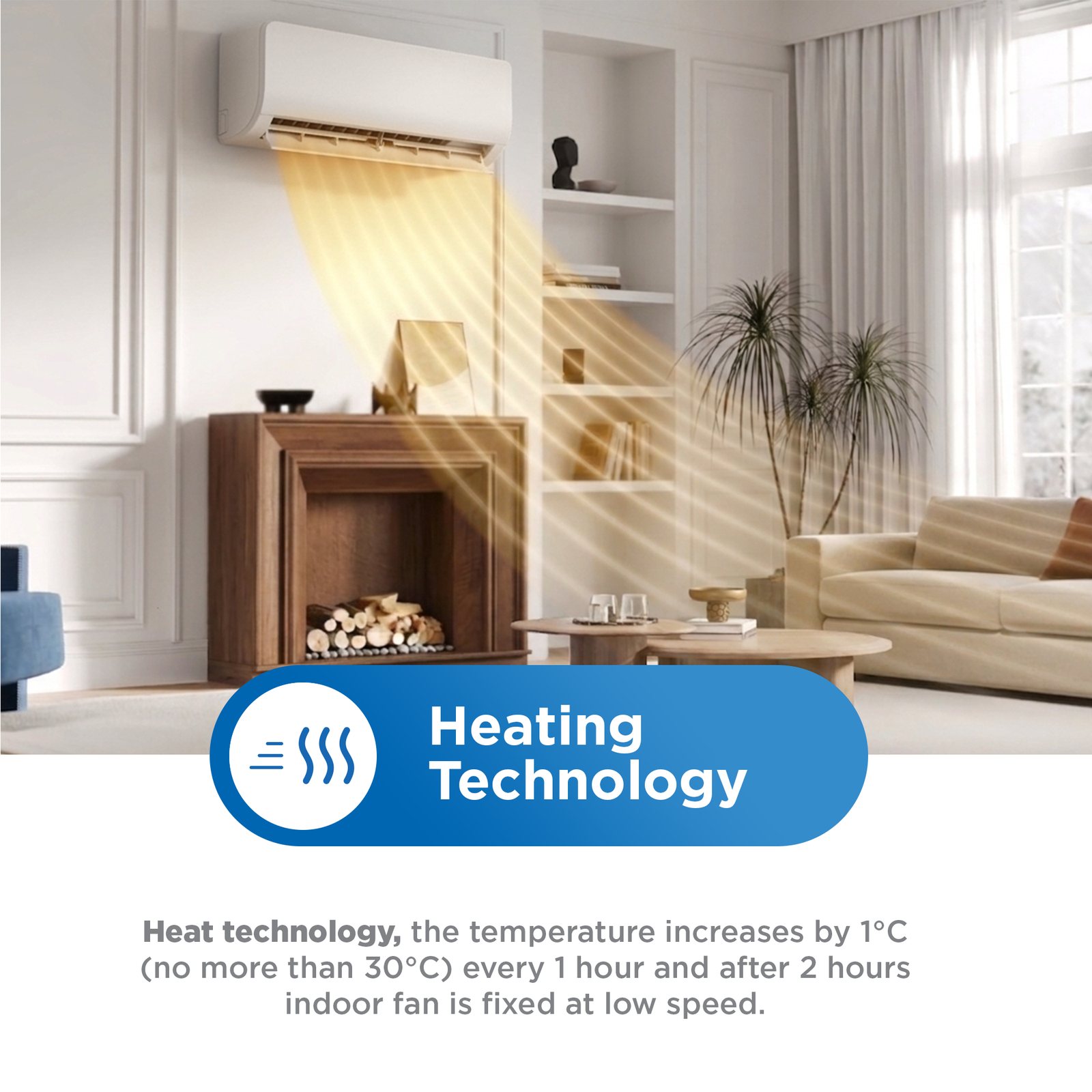 Midea Xtreme R410A fixed speed mid-wall split air conditioner - feature 6