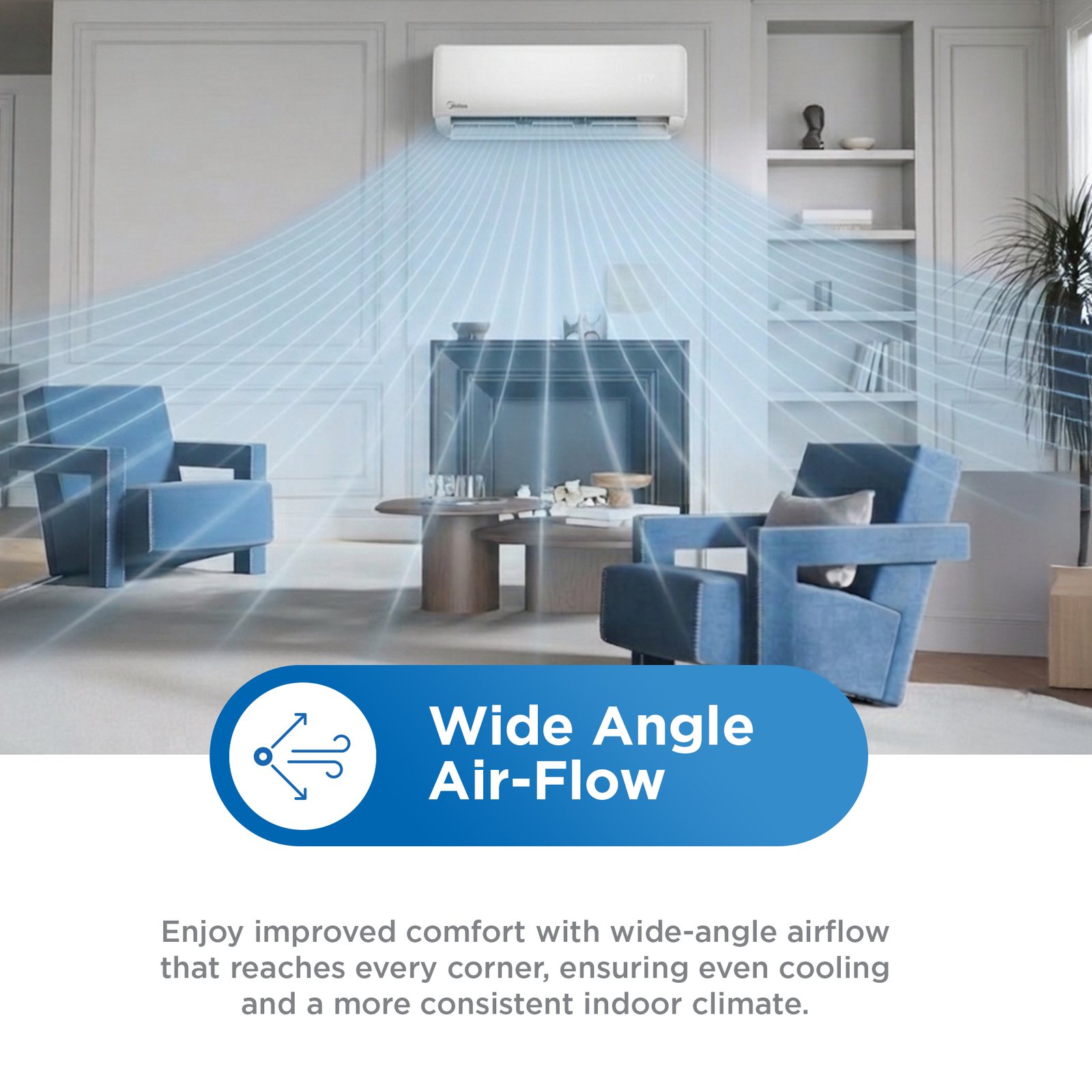 Midea Xtreme R410A fixed speed mid-wall split air conditioner - feature 8